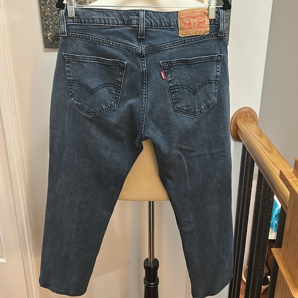 Levis 511 Jeans Dark Wash - Picture 10 of 11